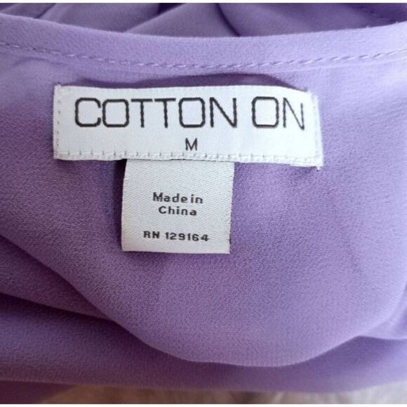 COTTON ON LAVENDER SHEER HI-LO DRESS SZ.M EUC. - Picture 6 of 7